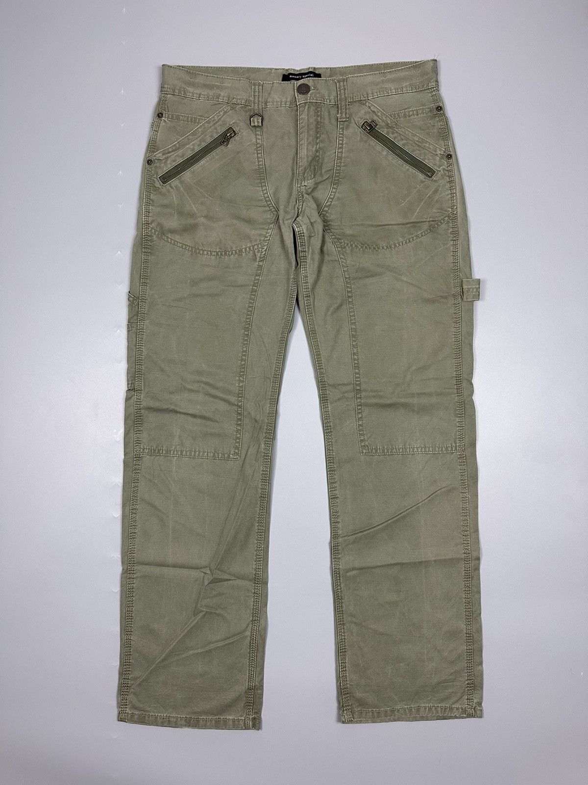 If Six Was Nine × Le Grande Bleu (L.G.B.) Memory Special Double Knee Casual Pants Size US 35 - 1 Thumbnail