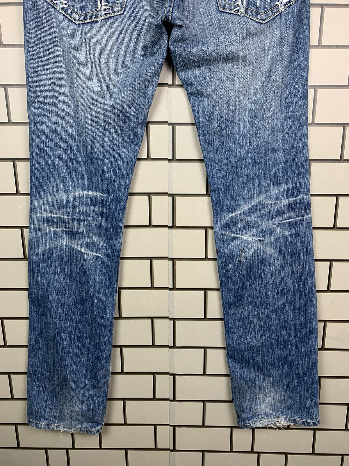 If Six Was Nine × Japanese Brand Japanese Brand Three Stones Throw Distressed Denim Size US 34 / EU 50 - 12 Thumbnail