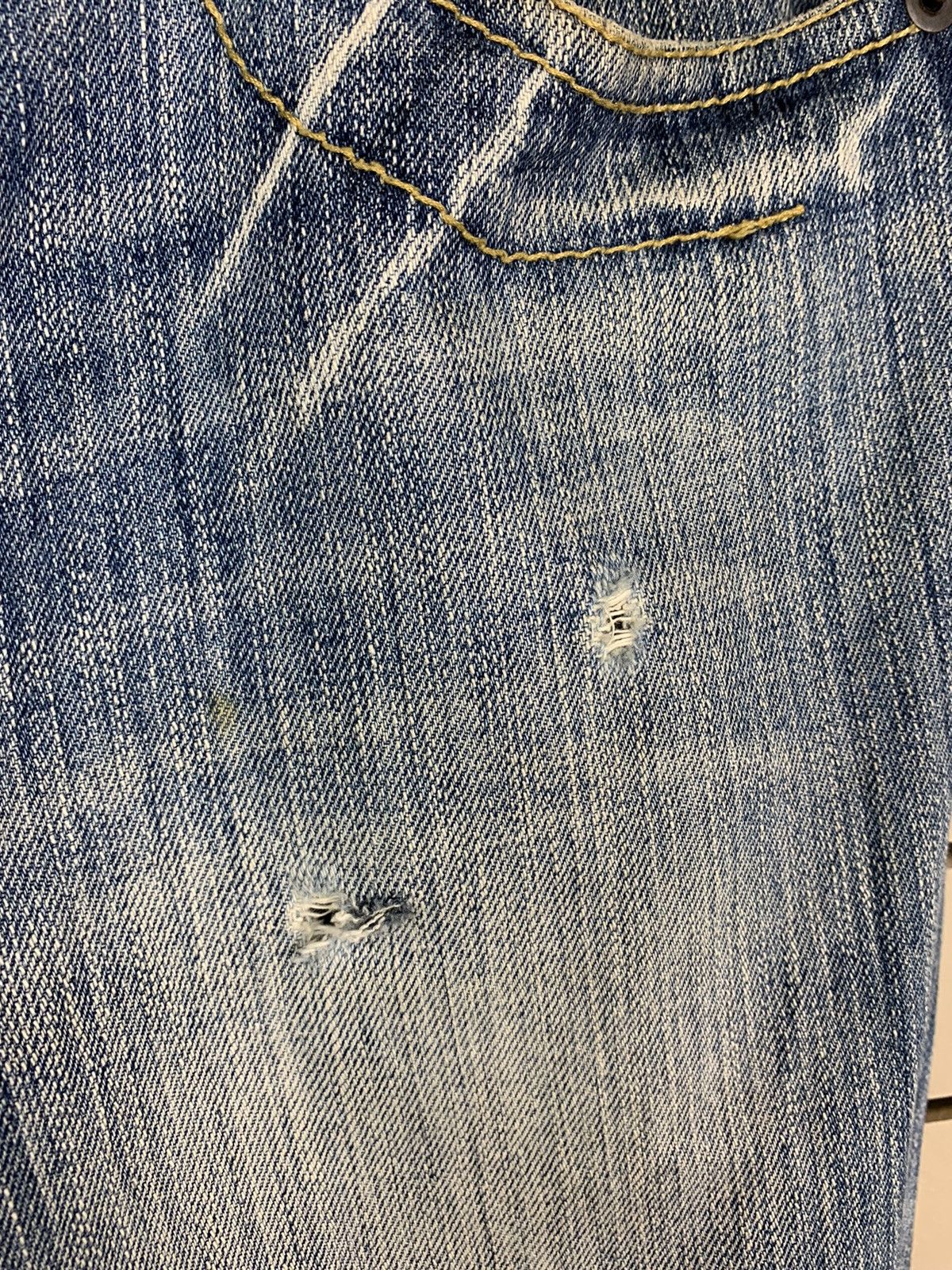 If Six Was Nine × Japanese Brand Japanese Brand Three Stones Throw Distressed Denim Size US 34 / EU 50 - 7 Thumbnail
