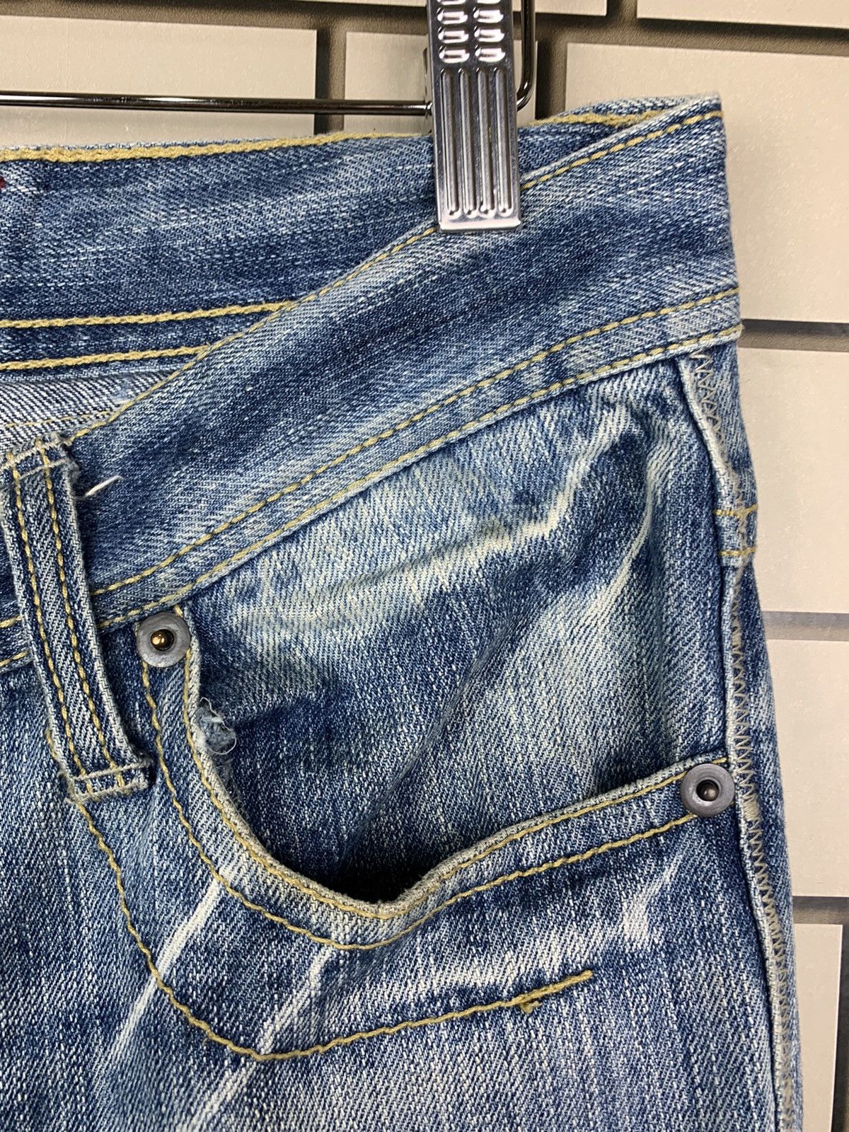 If Six Was Nine × Japanese Brand Japanese Brand Three Stones Throw Distressed Denim Size US 34 / EU 50 - 10 Thumbnail