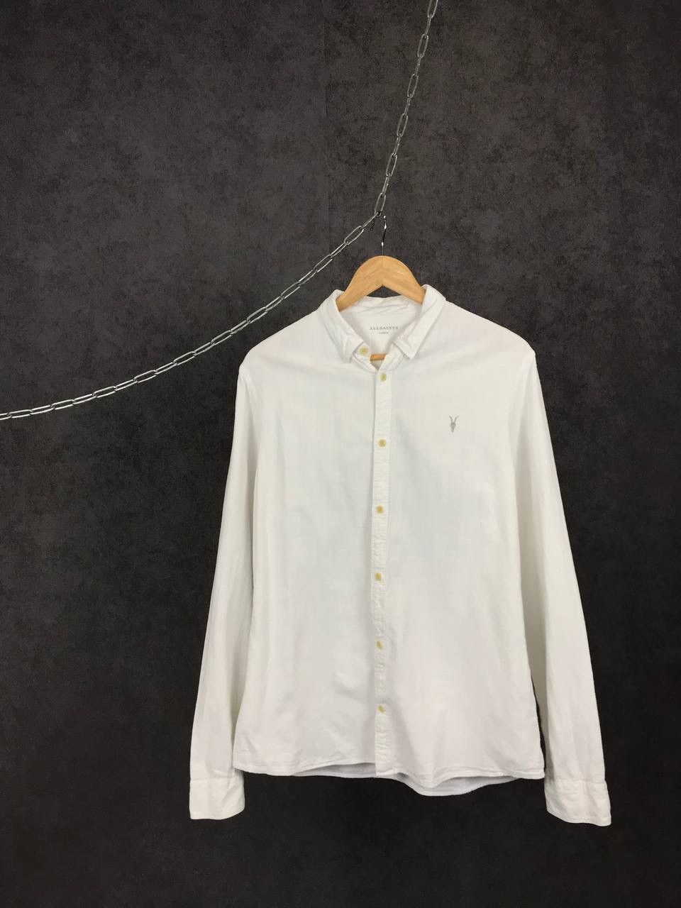 Allsaints luxury street fashion white shirt