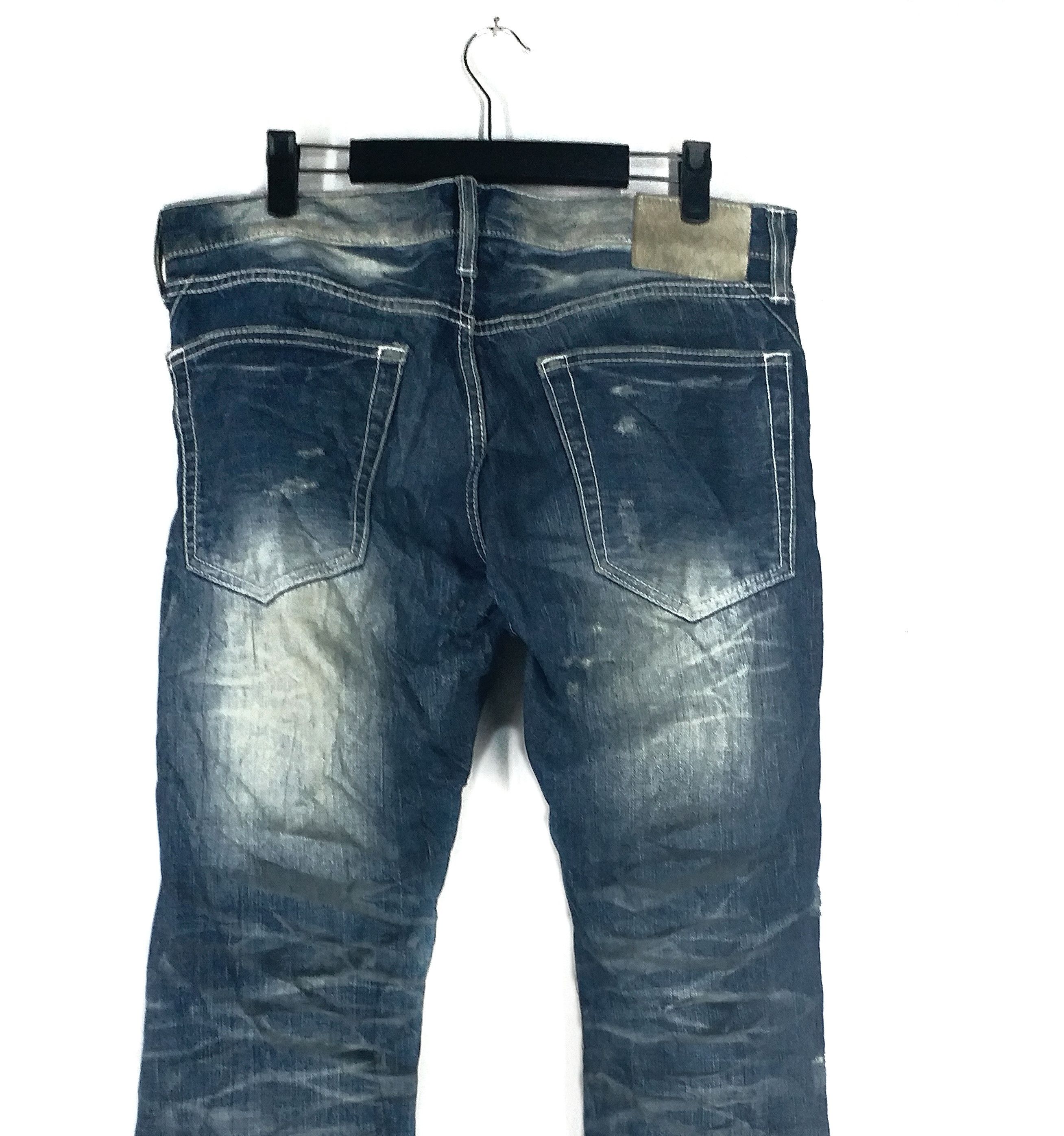 If Six Was Nine 🔥Distressed Denim Jeans Size 31by Japanese Brand Size US 31 - 2 Thumbnail