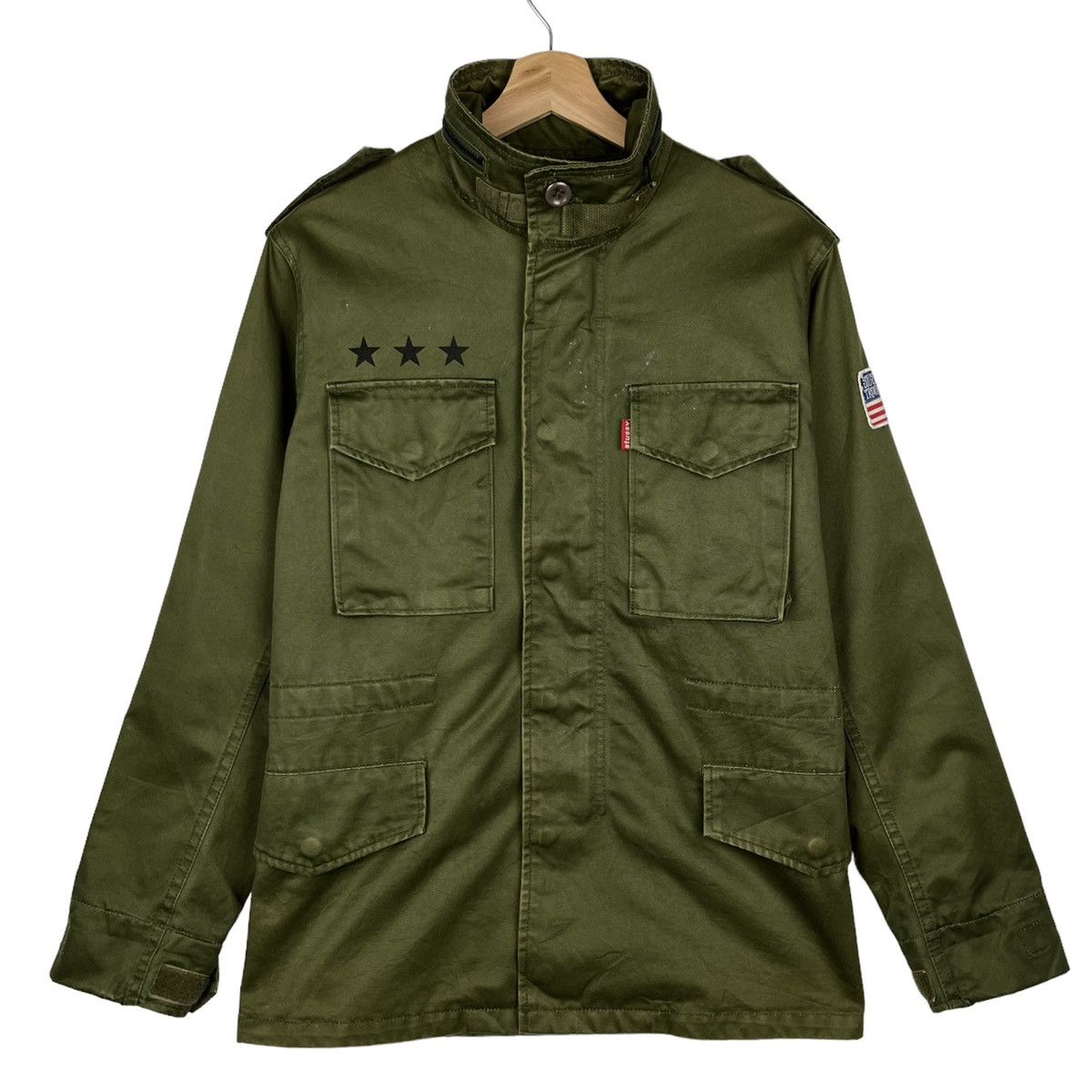 Vintage Stussy Military Troops Jacket