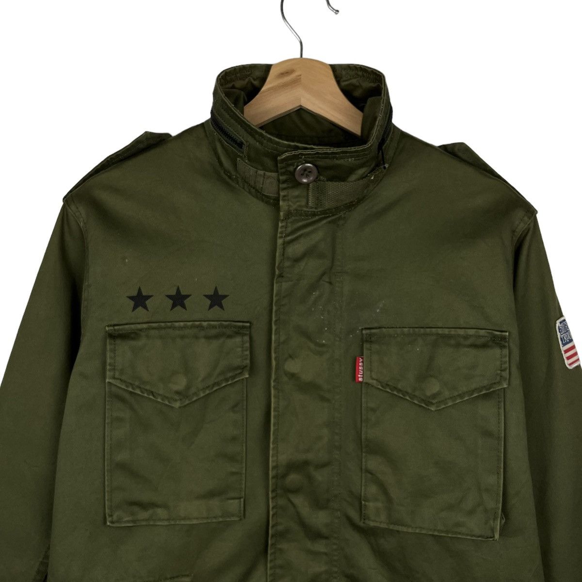 Vintage Stussy Military Troops Jacket