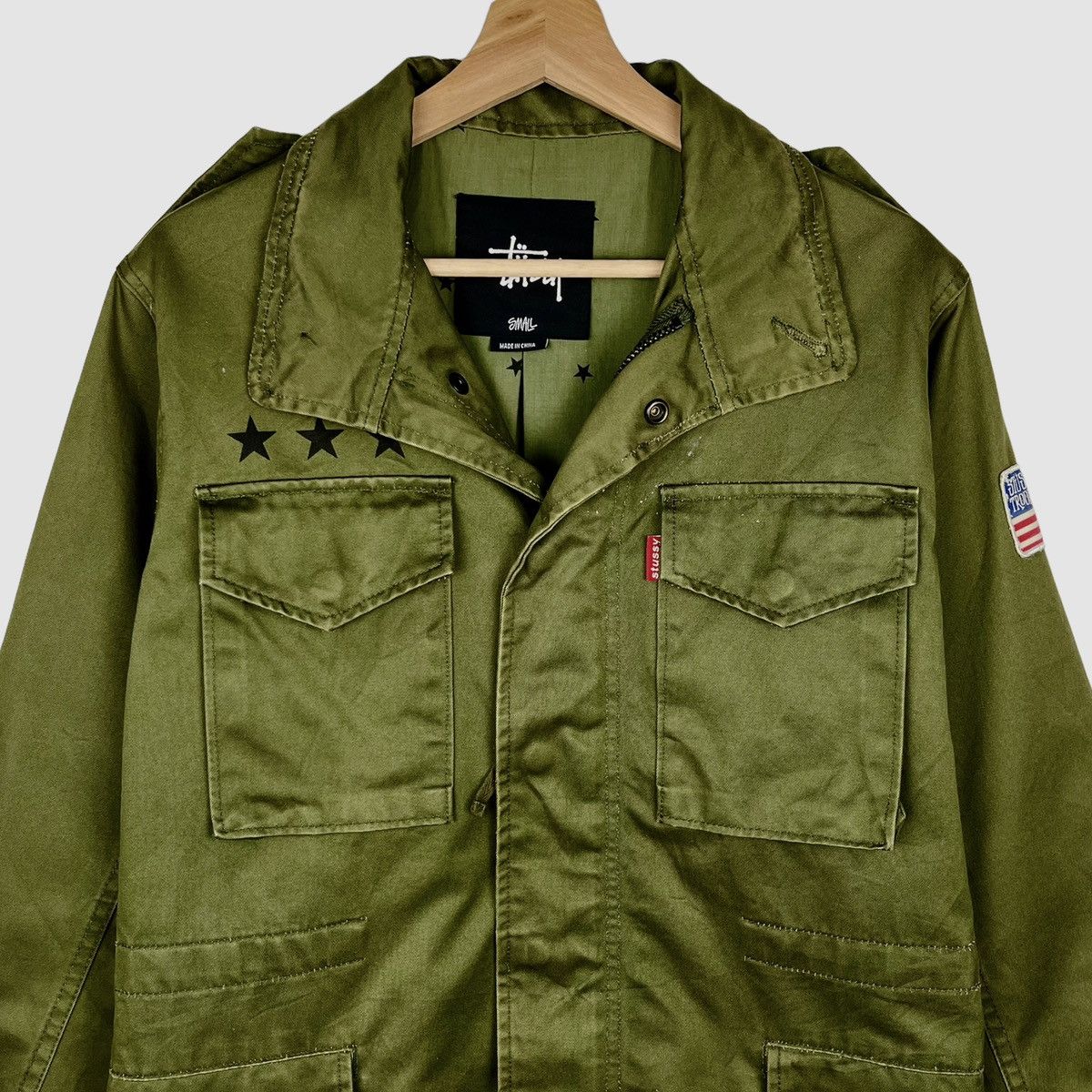 Vintage Stussy Military Troops Jacket