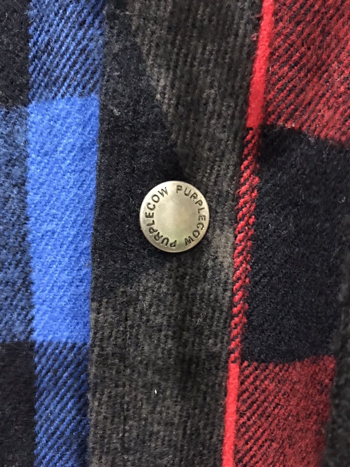 Japanese Brand PURPLE COW Japan 3 Tone Designer Buffalo Plaid Flannel Parka Size US L / EU 52-54 / 3 - 3 Thumbnail