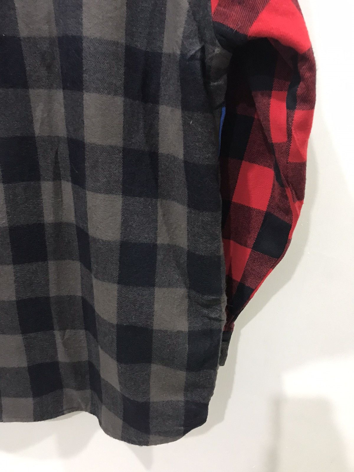 Japanese Brand PURPLE COW Japan 3 Tone Designer Buffalo Plaid Flannel Parka Size US L / EU 52-54 / 3 - 19 Thumbnail