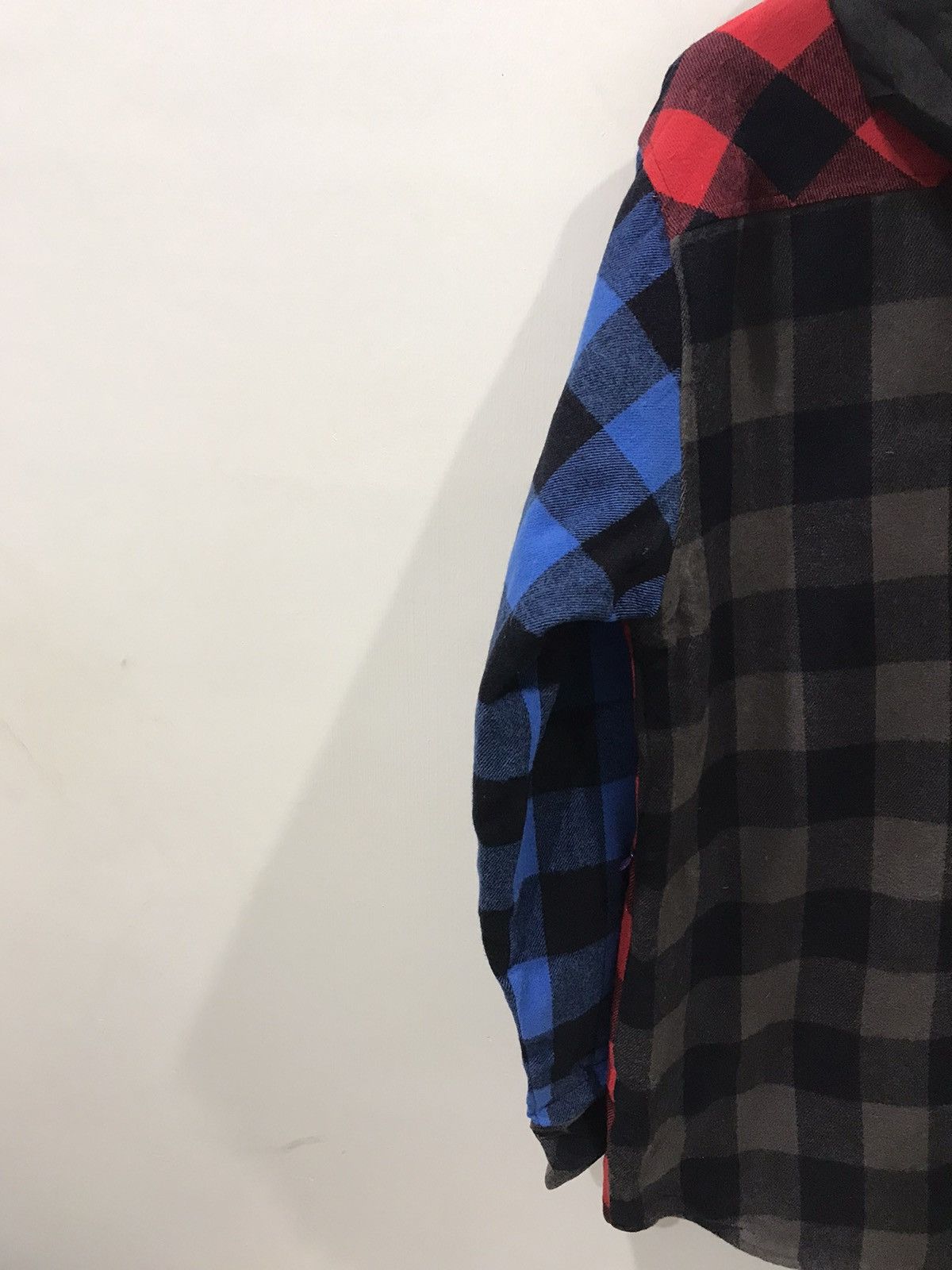 Japanese Brand PURPLE COW Japan 3 Tone Designer Buffalo Plaid Flannel Parka Size US L / EU 52-54 / 3 - 21 Thumbnail