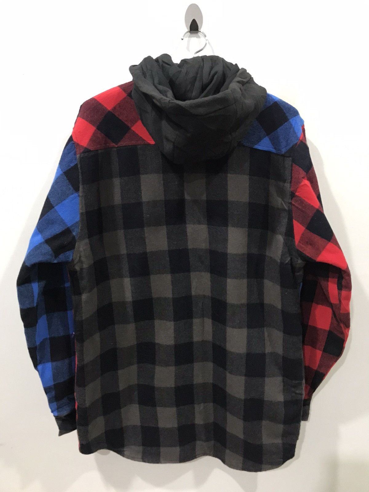 Japanese Brand PURPLE COW Japan 3 Tone Designer Buffalo Plaid Flannel Parka Size US L / EU 52-54 / 3 - 1 Thumbnail