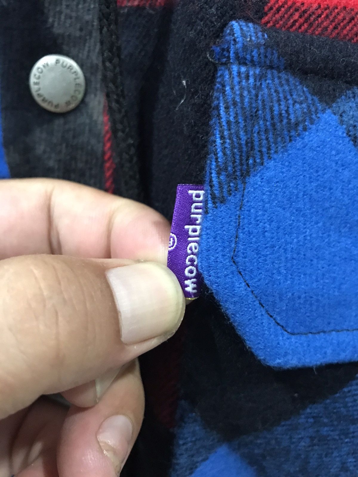Japanese Brand PURPLE COW Japan 3 Tone Designer Buffalo Plaid Flannel Parka Size US L / EU 52-54 / 3 - 13 Thumbnail