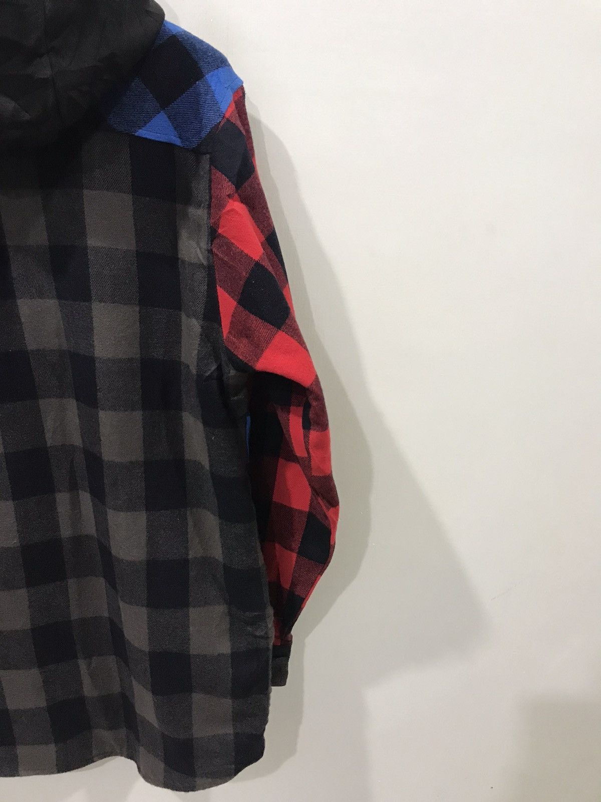 Japanese Brand PURPLE COW Japan 3 Tone Designer Buffalo Plaid Flannel Parka Size US L / EU 52-54 / 3 - 22 Thumbnail