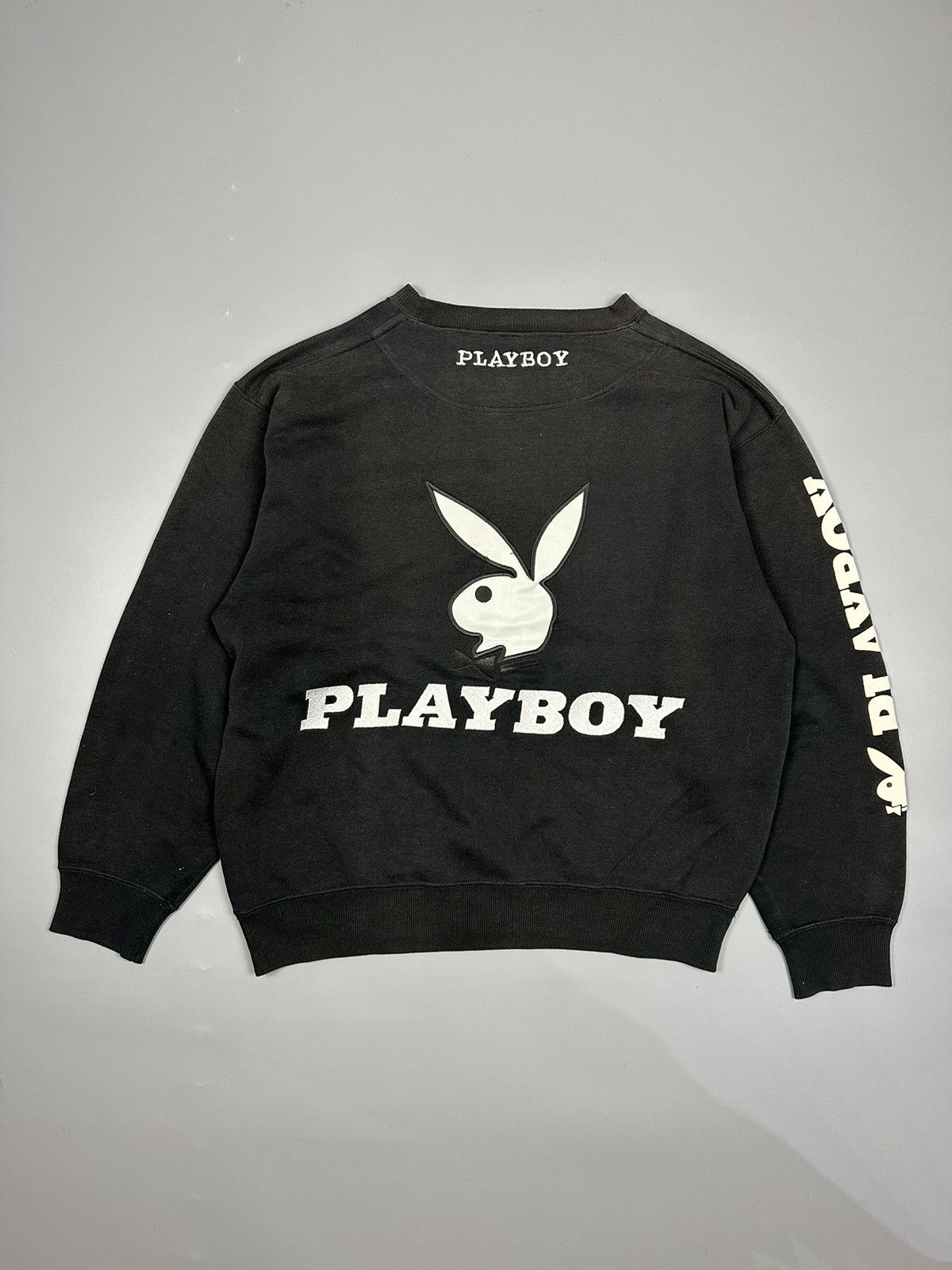 Playboy Vintage 90s Playboy Big Logo Spellout Crewneck Sweatshirt Size US L / EU 52-54 / 3 - 1 Thumbnail