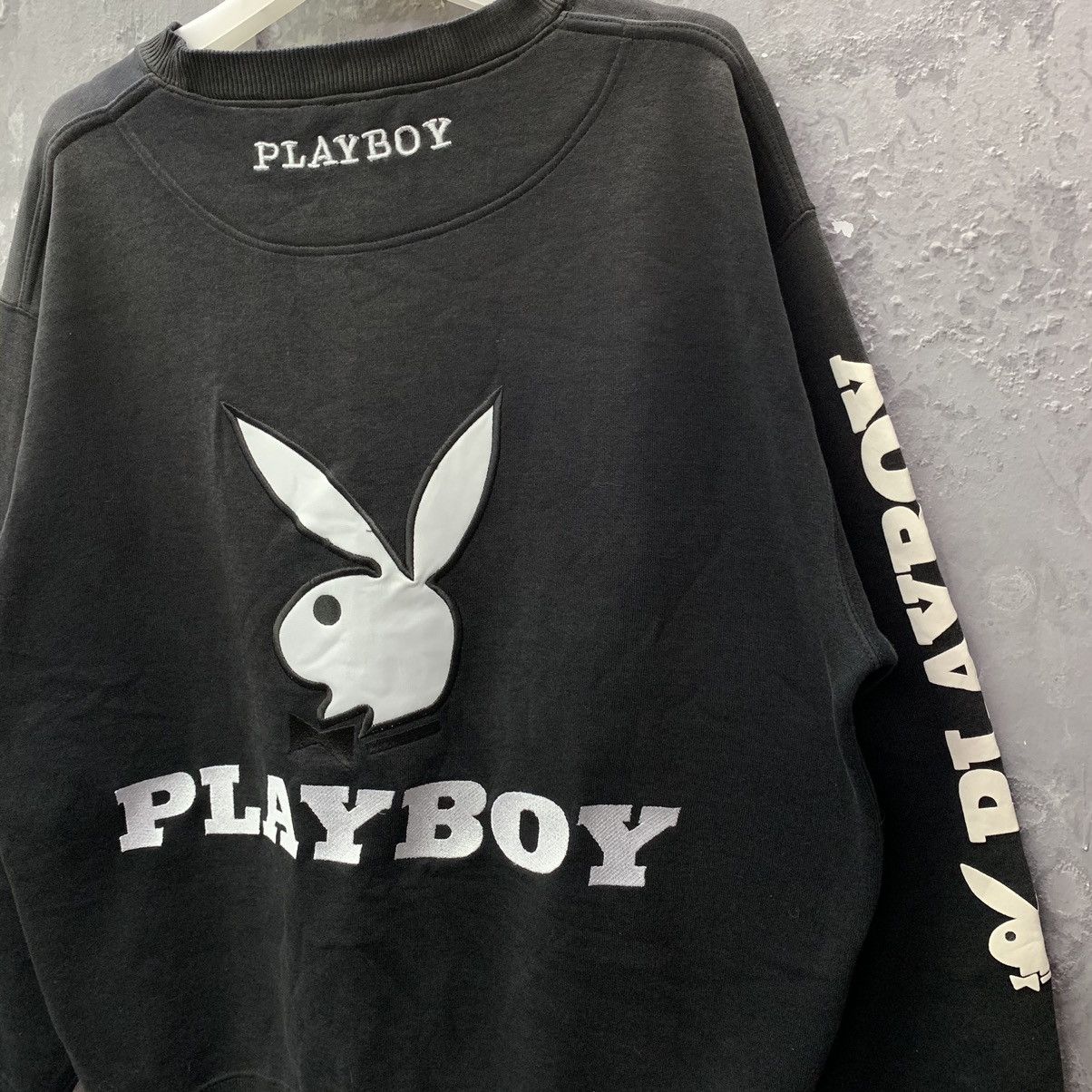 Playboy Vintage 90s Playboy Big Logo Spellout Crewneck Sweatshirt Size US L / EU 52-54 / 3 - 12 Thumbnail