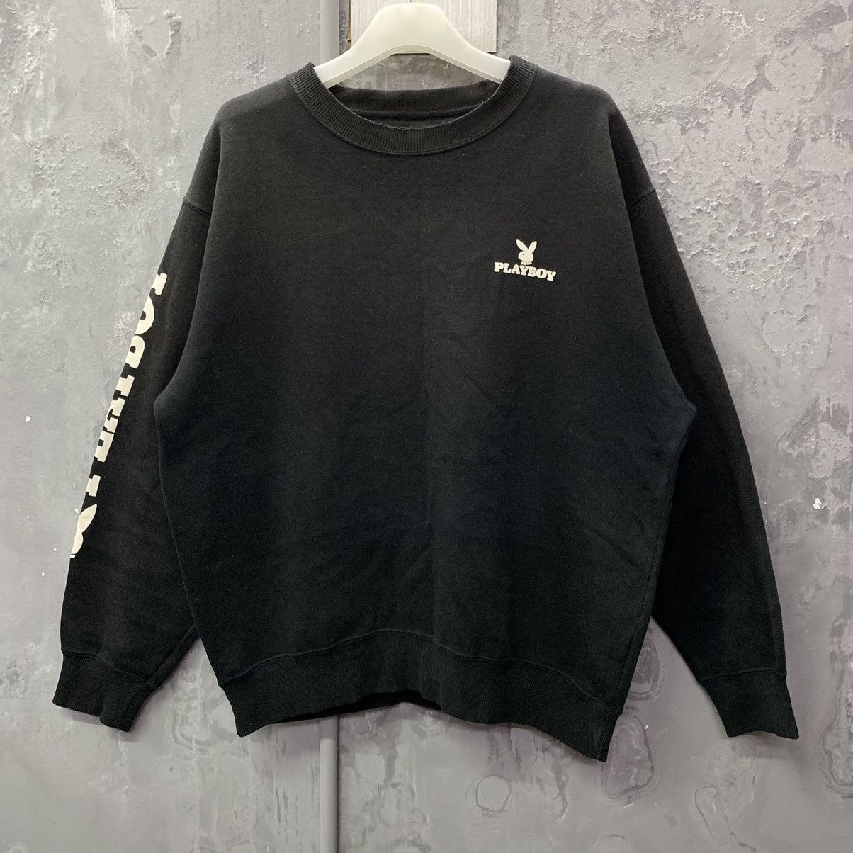 Playboy Vintage 90s Playboy Big Logo Spellout Crewneck Sweatshirt Size US L / EU 52-54 / 3 - 4 Thumbnail