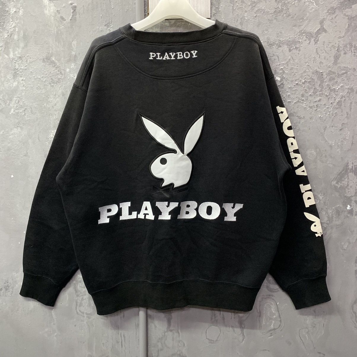 Playboy Vintage 90s Playboy Big Logo Spellout Crewneck Sweatshirt Size US L / EU 52-54 / 3 - 3 Thumbnail