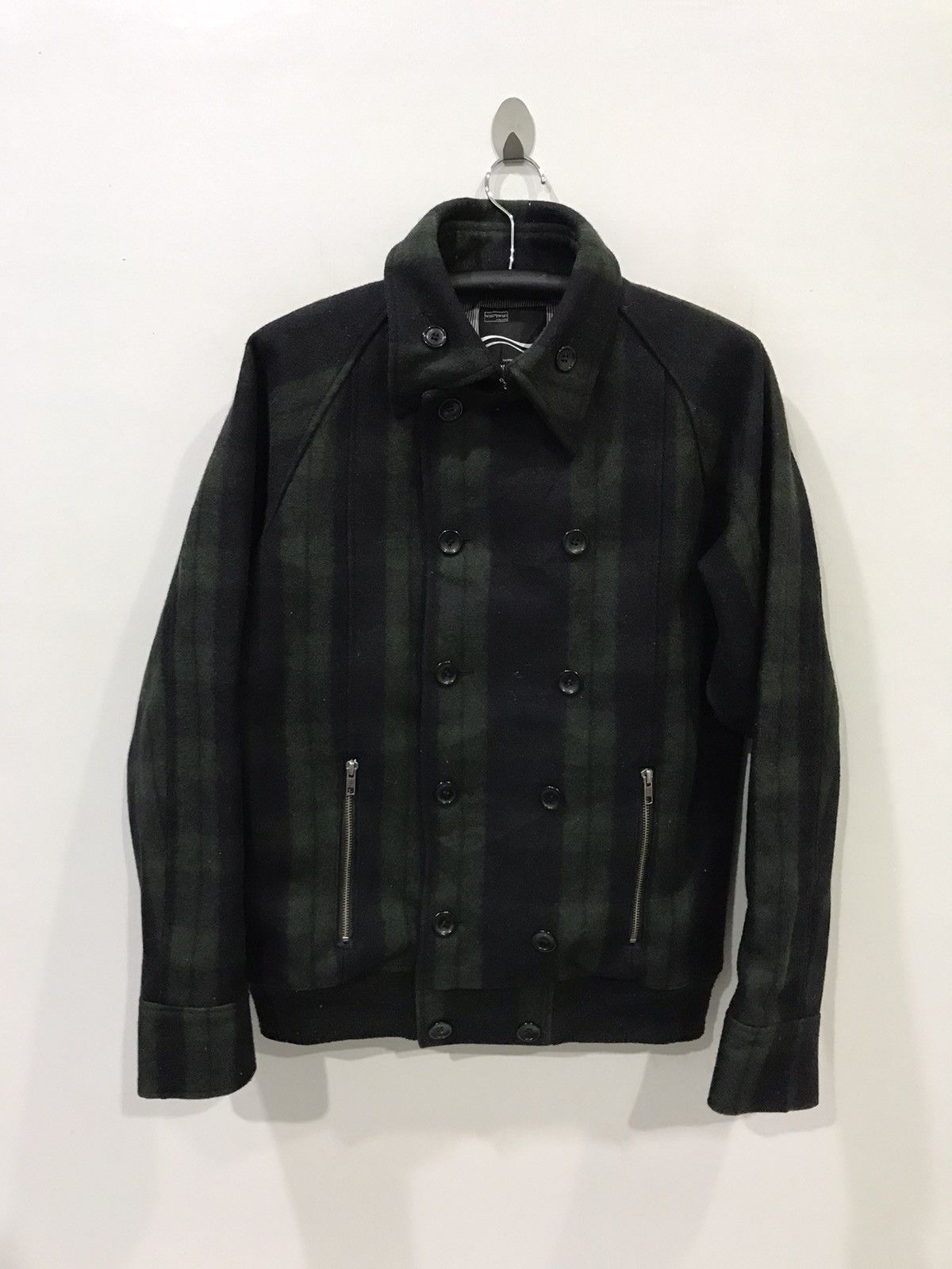Designer × Japanese Brand WHO'S WHO Japan PlaidDouble Breast Wool Coat Size US L / EU 52-54 / 3 - 1 Thumbnail