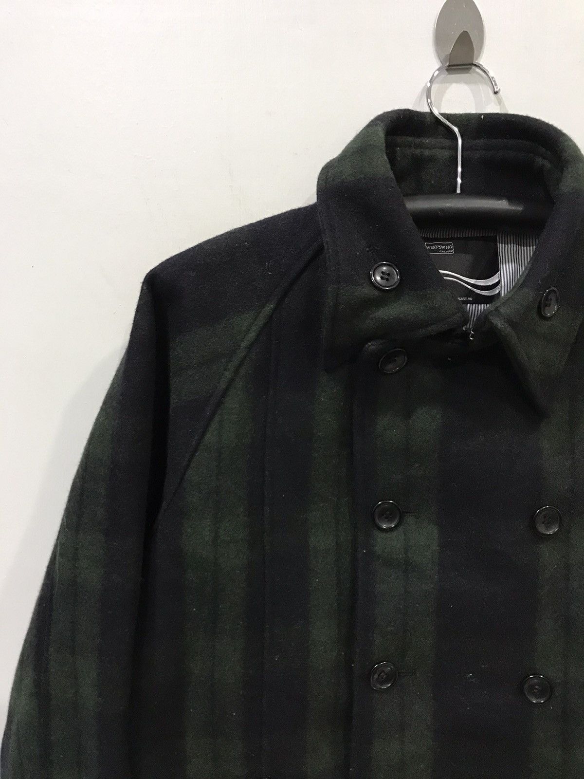 Designer × Japanese Brand WHO'S WHO Japan PlaidDouble Breast Wool Coat Size US L / EU 52-54 / 3 - 4 Thumbnail