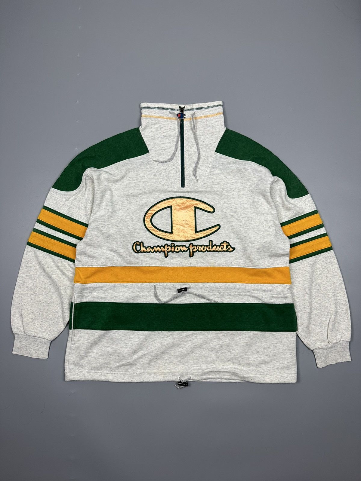 Champion Vintage Champion Big Logo Zipper Sweatshirt Size US M / EU 48-50 / 2 - 1 Thumbnail