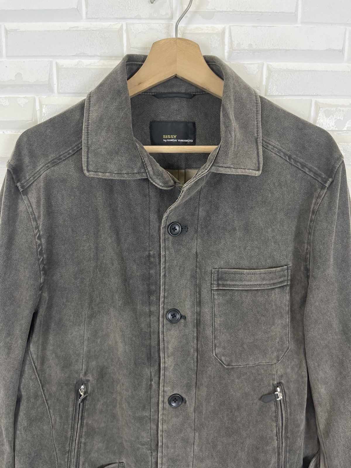 Kansai Yamamoto Vintage KANSAI YAMAMOTO Thrashed Look Design Jacket Size US M / EU 48-50 / 2 - 2 Thumbnail