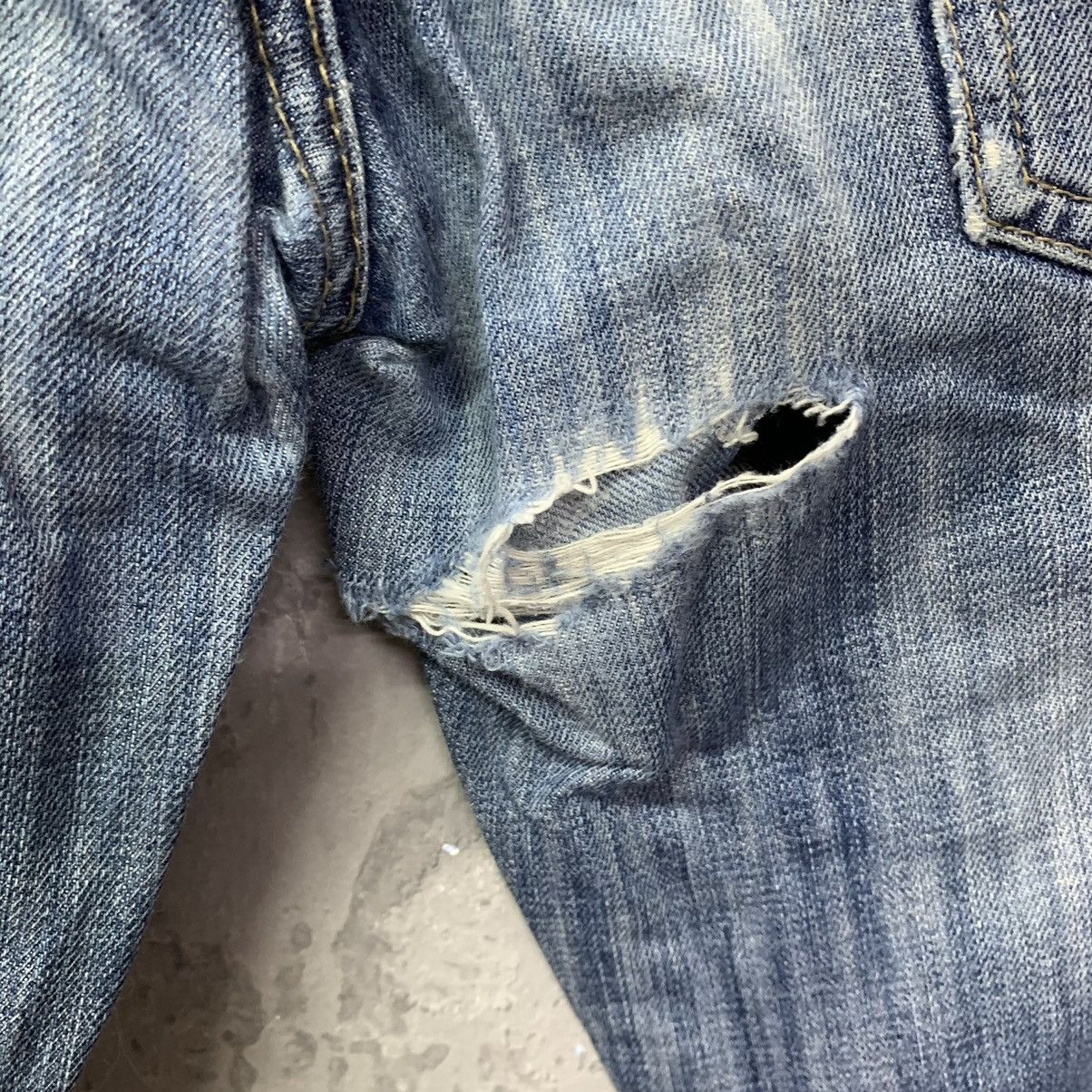 Japanese Brand × Schlussel Schlüssel Sachiko Ripped Slim Straight Jeans Size US 30 / EU 46 - 13 Thumbnail