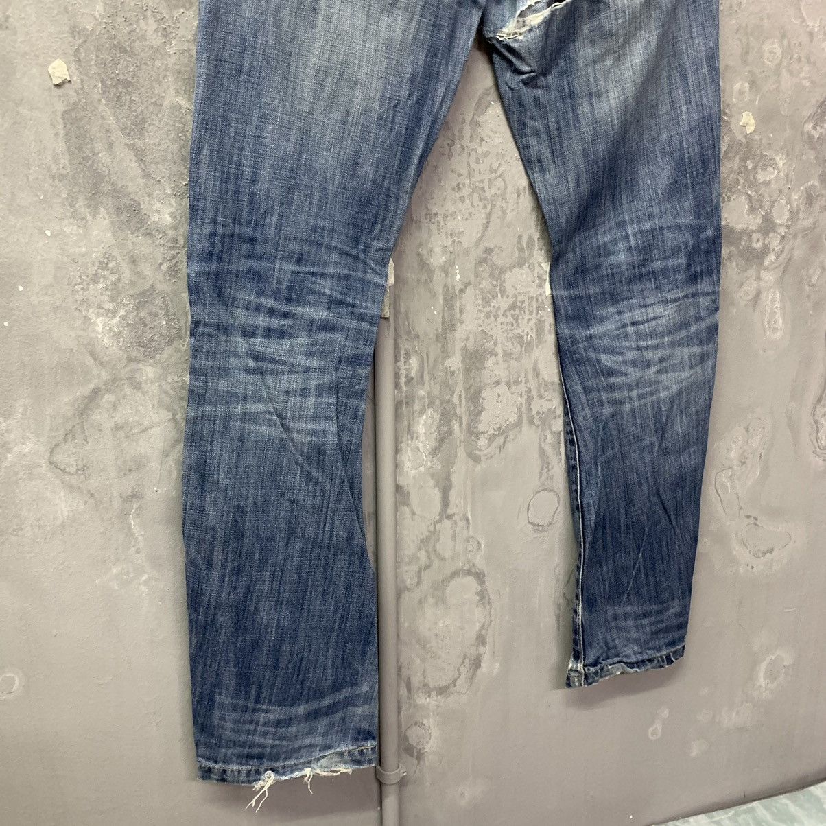 Japanese Brand × Schlussel Schlüssel Sachiko Ripped Slim Straight Jeans Size US 30 / EU 46 - 14 Thumbnail