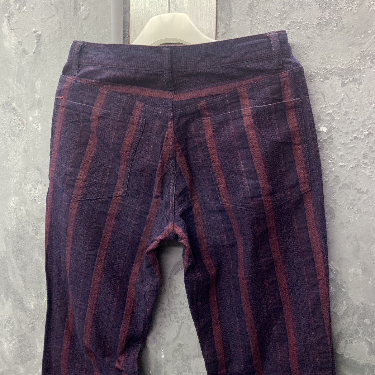 Japanese Brand Checkered Jeans Casual Style Size US 30 / EU 46 - 9 Thumbnail