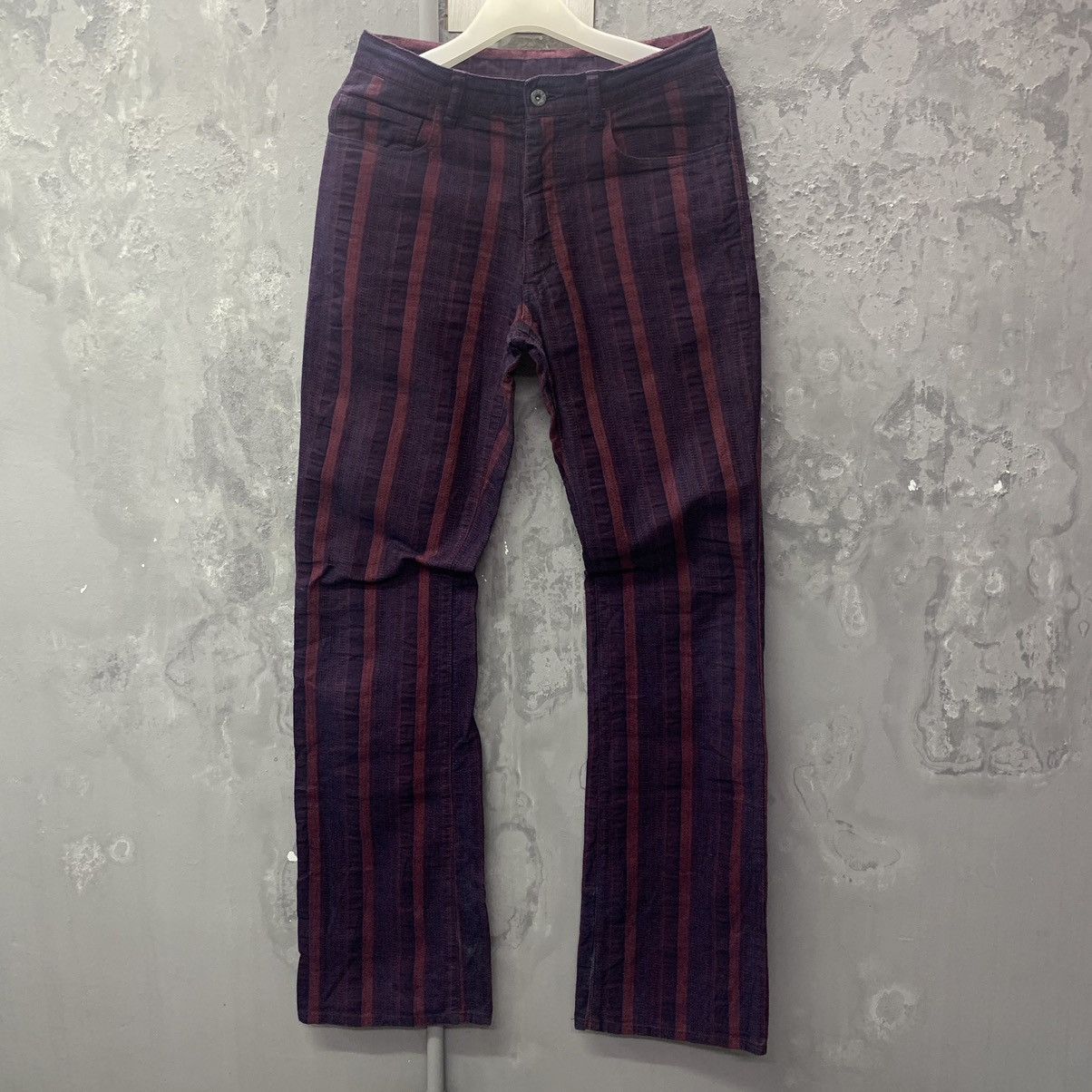 Japanese Brand Checkered Jeans Casual Style Size US 30 / EU 46 - 3 Thumbnail