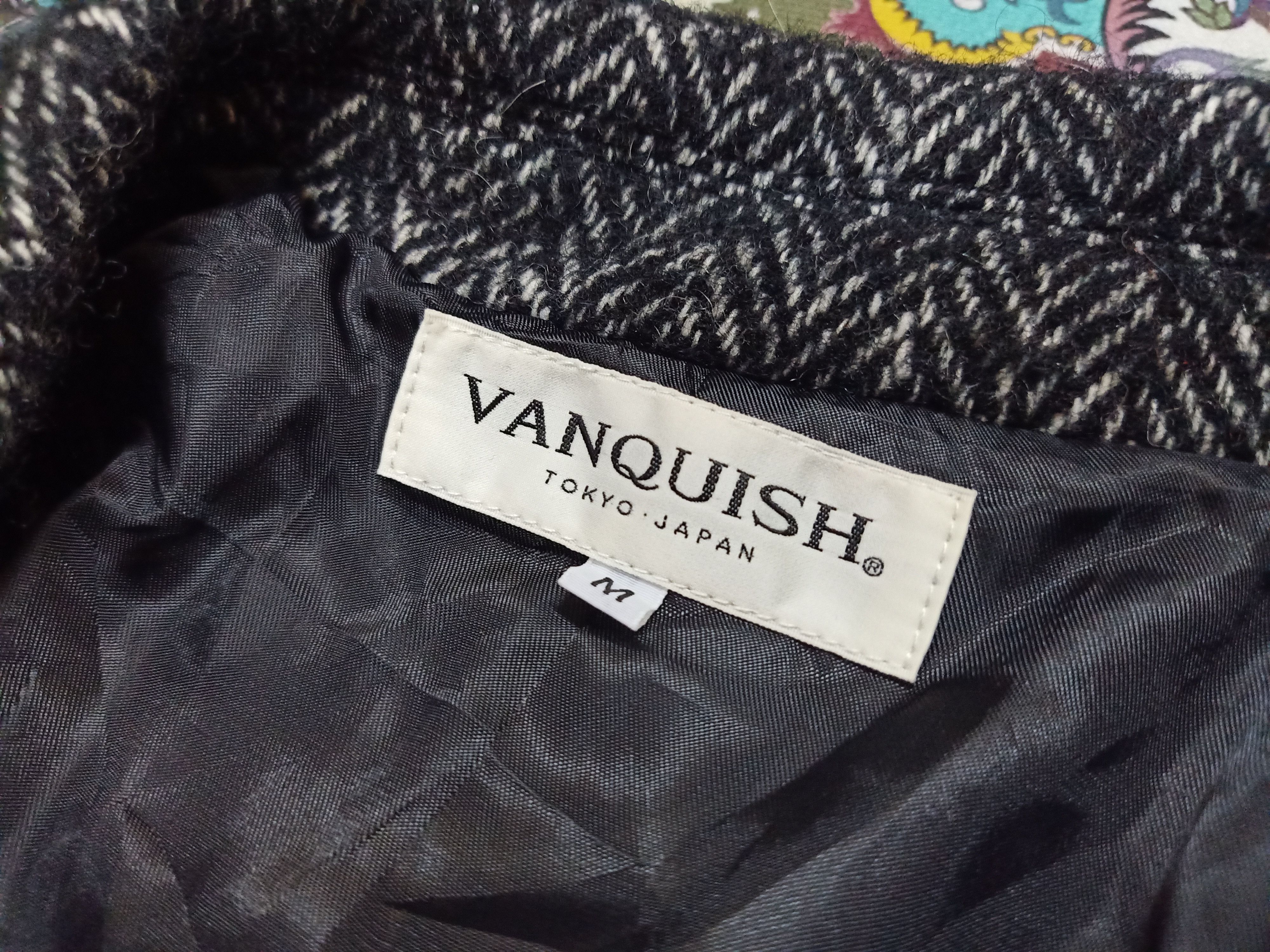 Japanese Brand VANQUISH Tokyo Japan Houndstooth Black White Parka Size US M / EU 48-50 / 2 - 5 Thumbnail