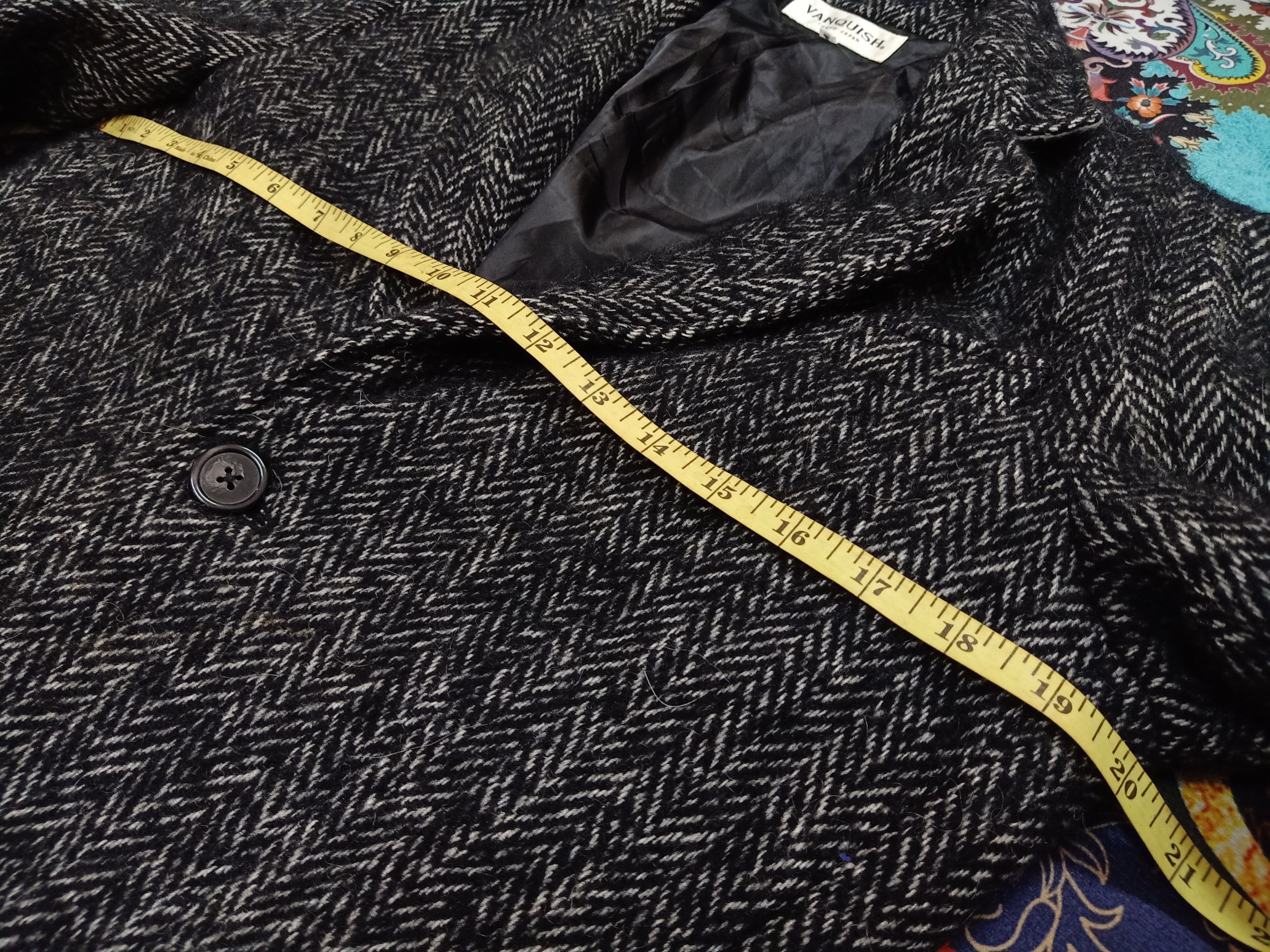 Japanese Brand VANQUISH Tokyo Japan Houndstooth Black White Parka Size US M / EU 48-50 / 2 - 8 Thumbnail