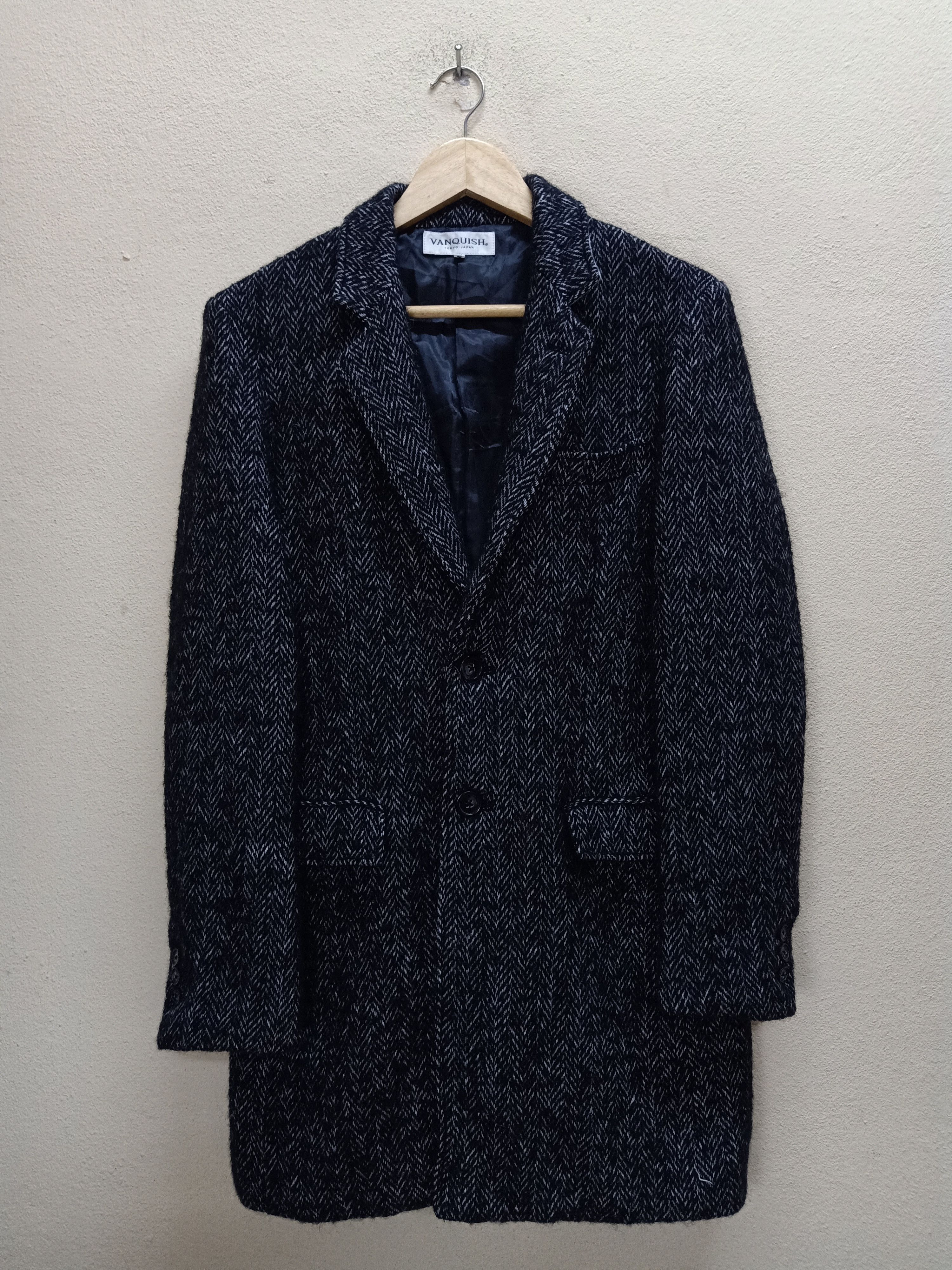 Japanese Brand VANQUISH Tokyo Japan Houndstooth Black White Parka Size US M / EU 48-50 / 2 - 1 Thumbnail