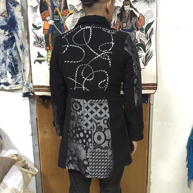 Japanese Brand SEND OFFER🔥Japanese Vtg Long Jacket Trench Coat Nice Design Size US M / EU 48-50 / 2 - 2 Thumbnail