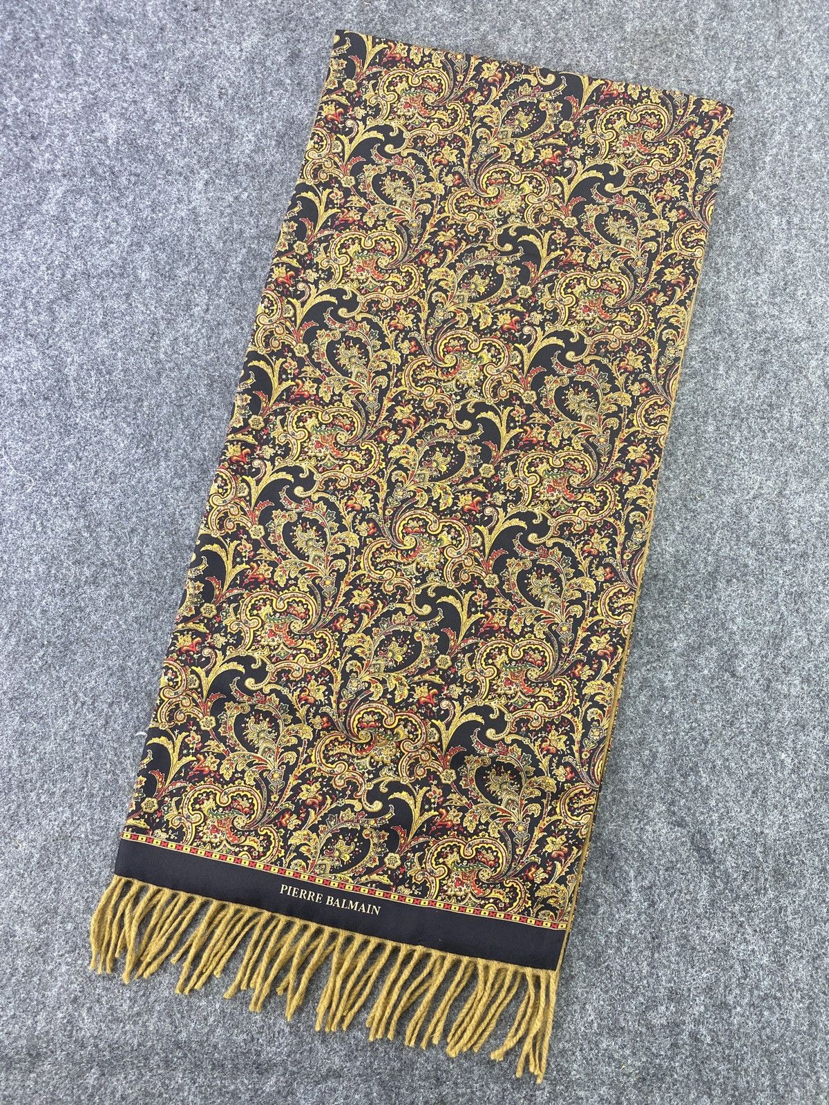 Pierre Balmain PIERRE BALMAIN PAISLEY Scarf / Muffler / Neckwear -T090 Size ONE SIZE - 2 Thumbnail