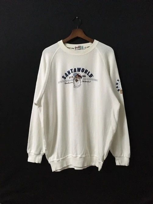 Japanese Brand × Vintage 1984 Vintage Santa World Big Logo Crewneck Pullover Size US L / EU 52-54 / 3 - 1 Thumbnail
