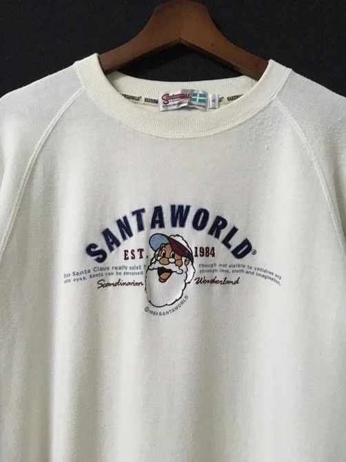 Japanese Brand × Vintage 1984 Vintage Santa World Big Logo Crewneck Pullover Size US L / EU 52-54 / 3 - 2 Thumbnail
