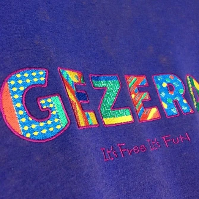 Asics × Japanese Brand × Vintage Vintage Gazero By Asics Spell Out Crewneck Sweater Size US L / EU 52-54 / 3 - 3 Thumbnail