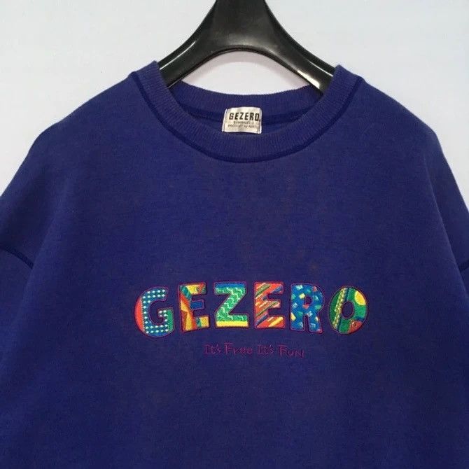 Asics × Japanese Brand × Vintage Vintage Gazero By Asics Spell Out Crewneck Sweater Size US L / EU 52-54 / 3 - 2 Thumbnail