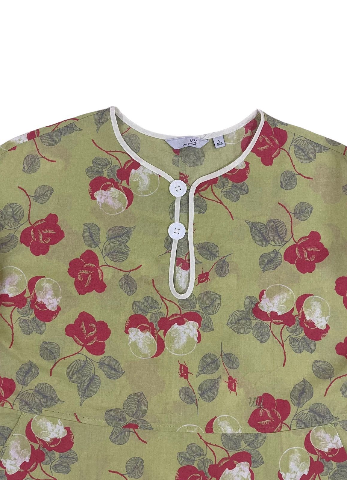 Undercover × Uniqlo Uniqlo Undercover Skull Roses Blouse Size S / US 4 / IT 40 - 4 Thumbnail