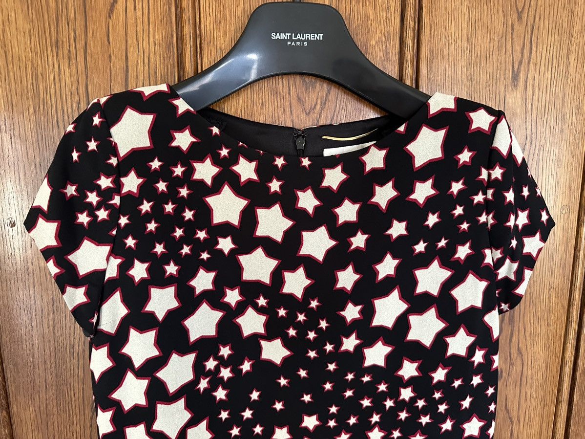 Saint Laurent Paris FW15 Saint Laurent star print dress Hedi Slimane grail FR36 Size XS / US 0-2 / IT 36-38 - 3 Thumbnail