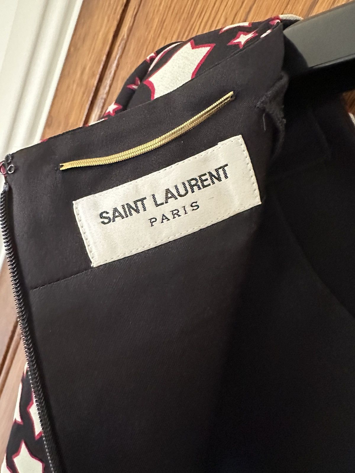 Saint Laurent Paris FW15 Saint Laurent star print dress Hedi Slimane grail FR36 Size XS / US 0-2 / IT 36-38 - 17 Thumbnail