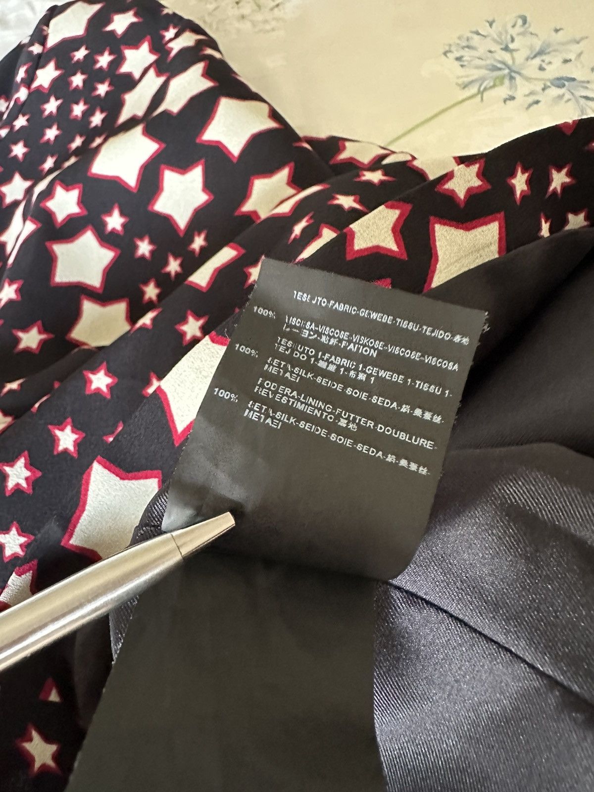 Saint Laurent Paris FW15 Saint Laurent star print dress Hedi Slimane grail FR36 Size XS / US 0-2 / IT 36-38 - 19 Thumbnail