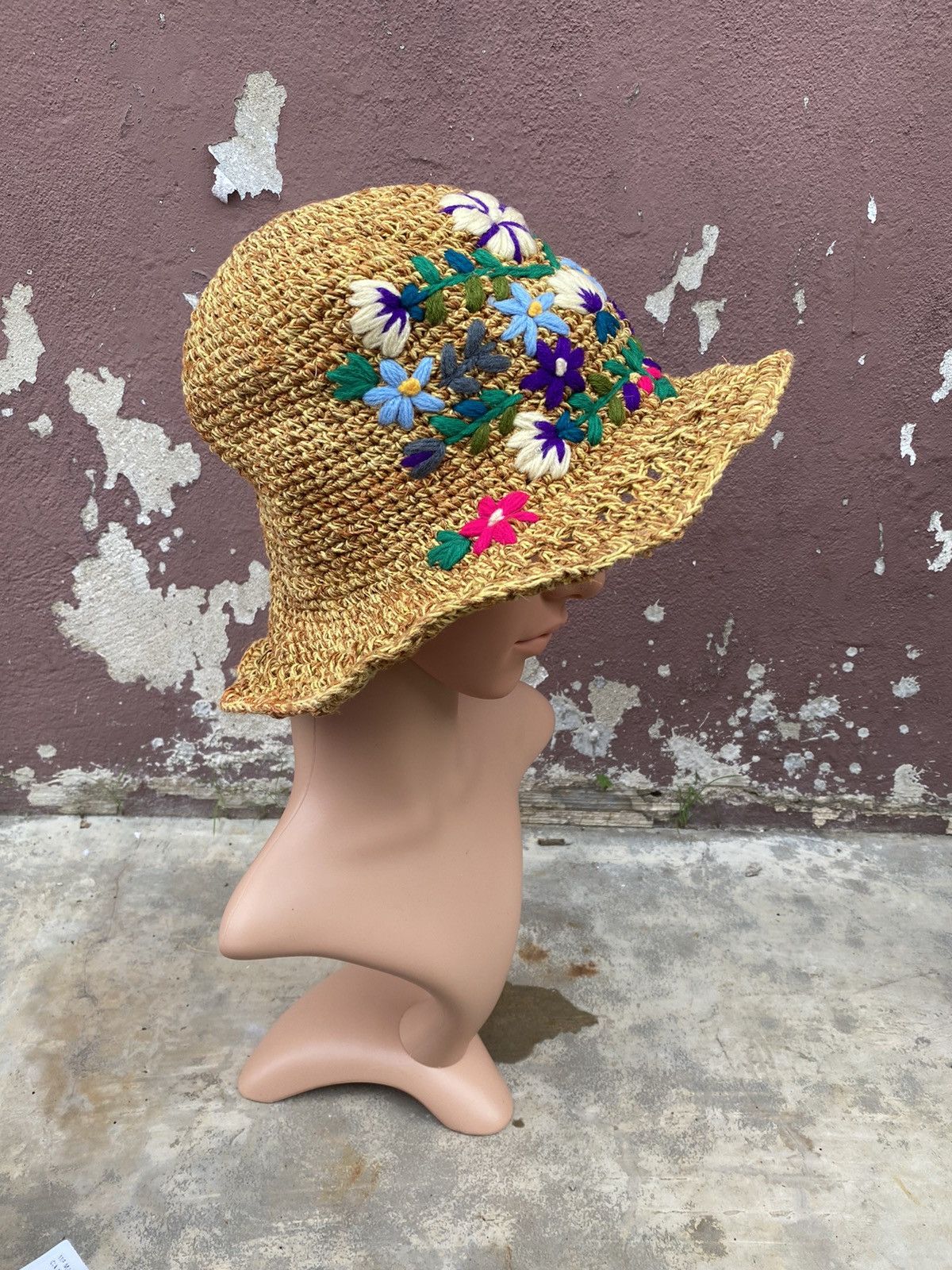 CA4LA Ca4la Marrakech Hemp Cotton Embriodery Kashira Hat Size ONE SIZE - 1 Thumbnail