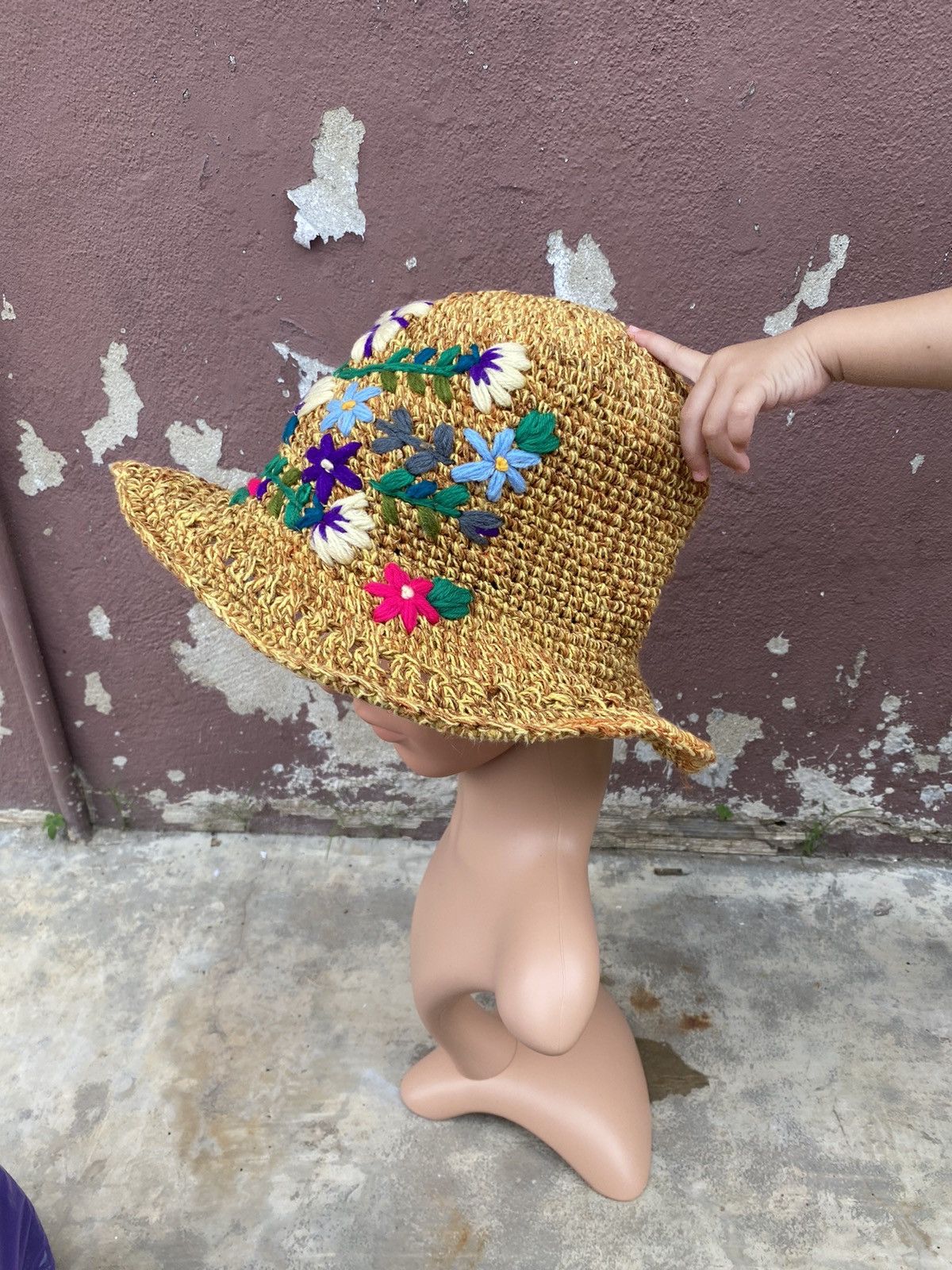 CA4LA Ca4la Marrakech Hemp Cotton Embriodery Kashira Hat Size ONE SIZE - 4 Thumbnail