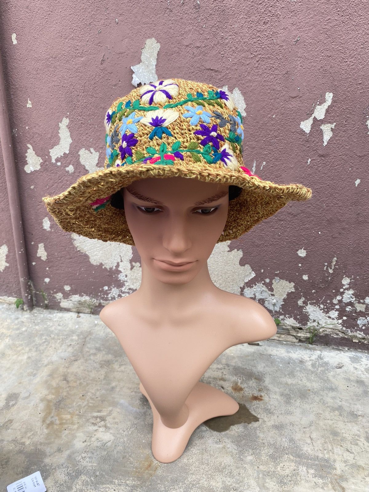CA4LA Ca4la Marrakech Hemp Cotton Embriodery Kashira Hat Size ONE SIZE - 2 Thumbnail