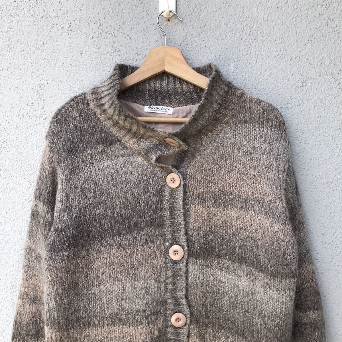 Japanese Brand Vintage Shinclee Mohair Button up Cardigan Knitwear Sweater Size US M / EU 48-50 / 2 - 2 Thumbnail