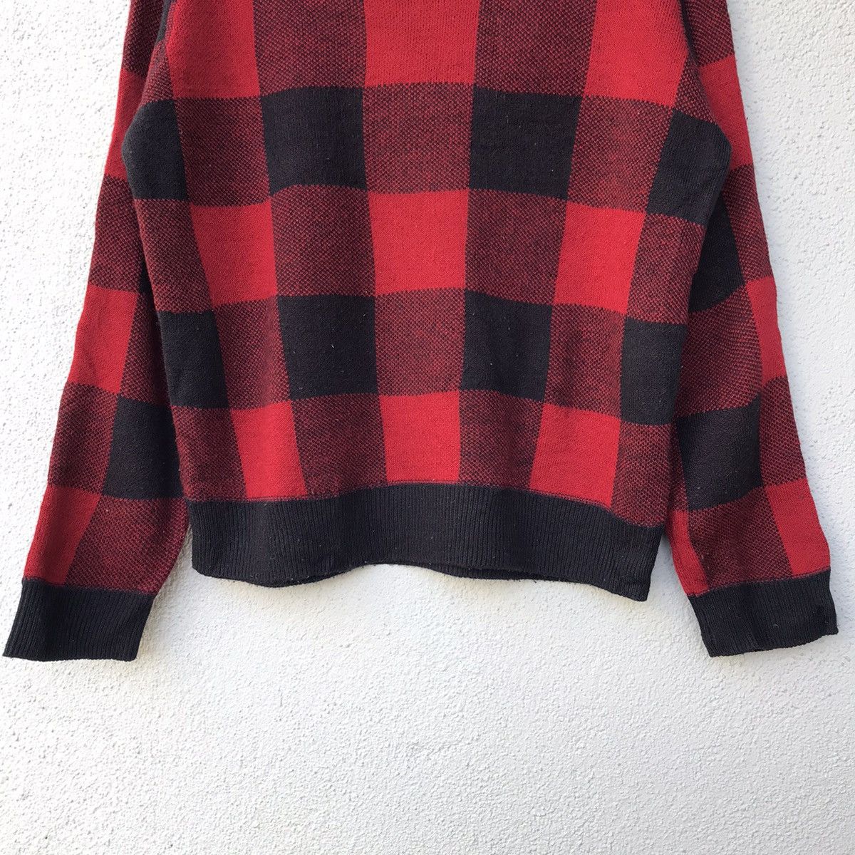 Aran Isles Knitwear Vintage Global Work Square Pattern Pullover Knitwear Size US L / EU 52-54 / 3 - 3 Thumbnail