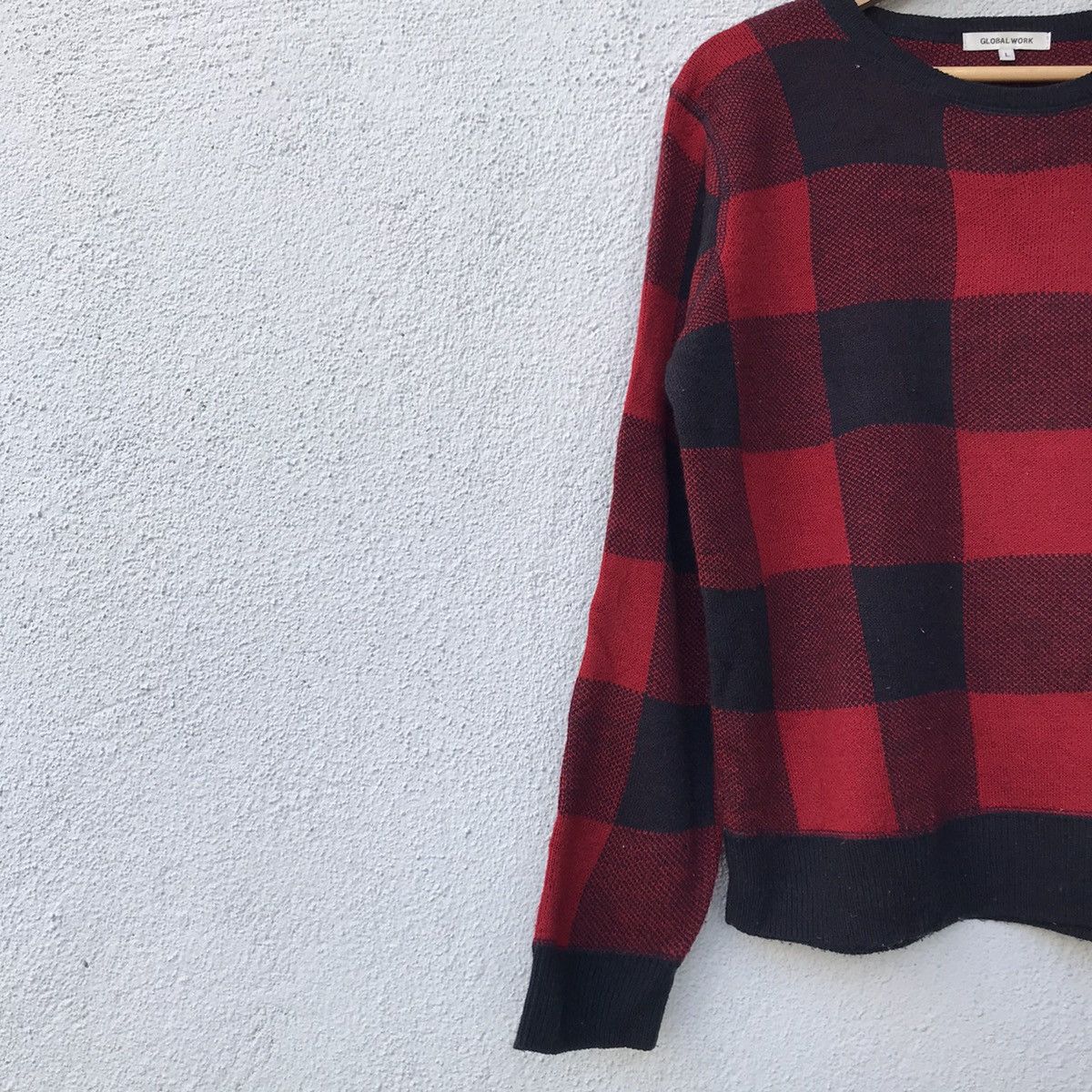 Aran Isles Knitwear Vintage Global Work Square Pattern Pullover Knitwear Size US L / EU 52-54 / 3 - 4 Thumbnail