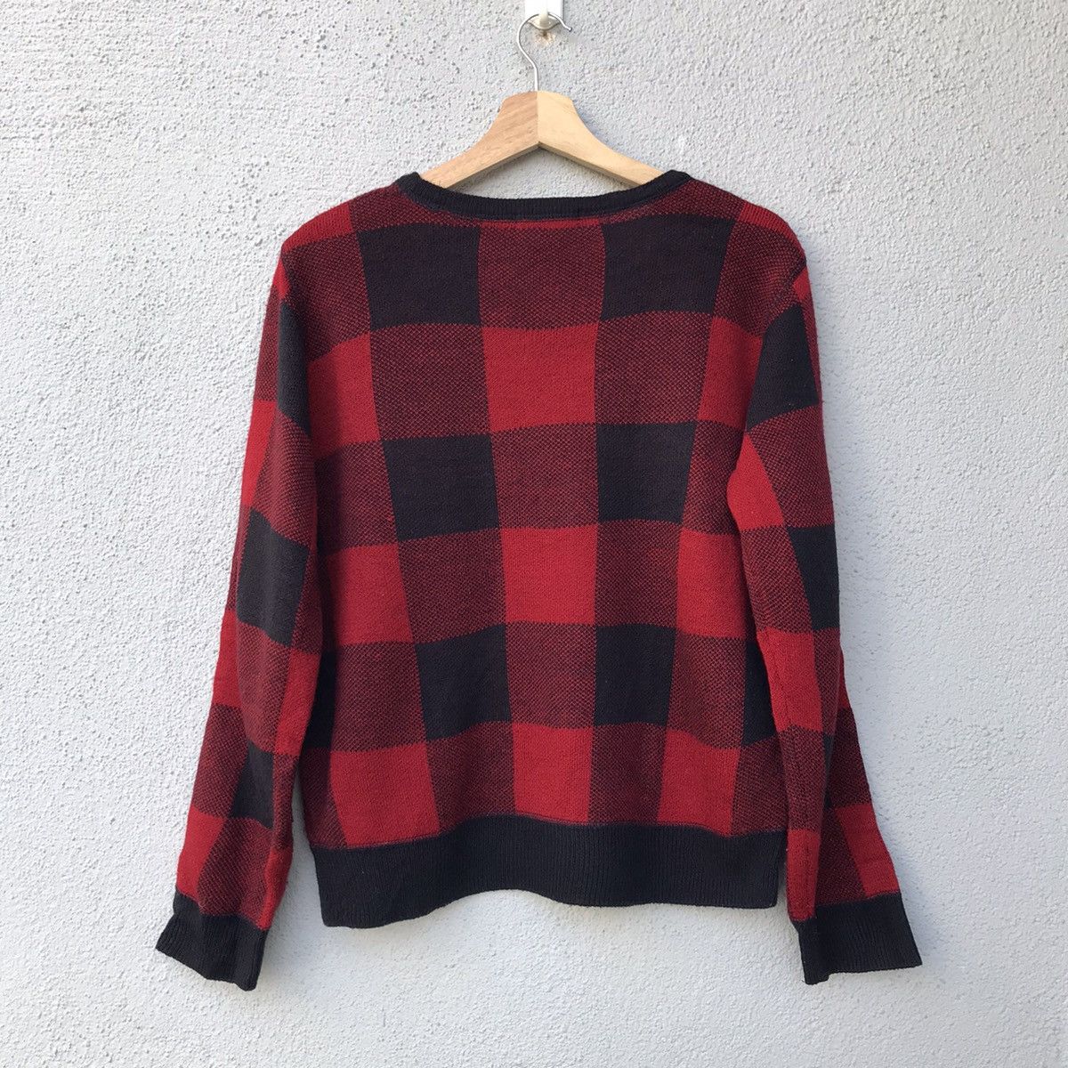 Aran Isles Knitwear Vintage Global Work Square Pattern Pullover Knitwear Size US L / EU 52-54 / 3 - 10 Thumbnail