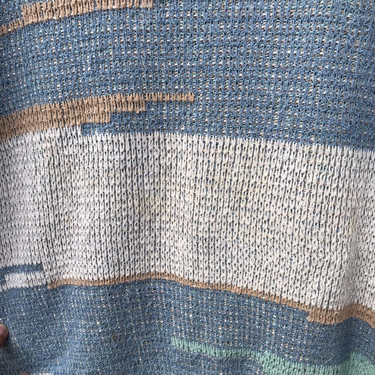 Japanese Brand Vintage Mizukerdick Striped Design Knitwear Sweater Size US M / EU 48-50 / 2 - 11 Thumbnail