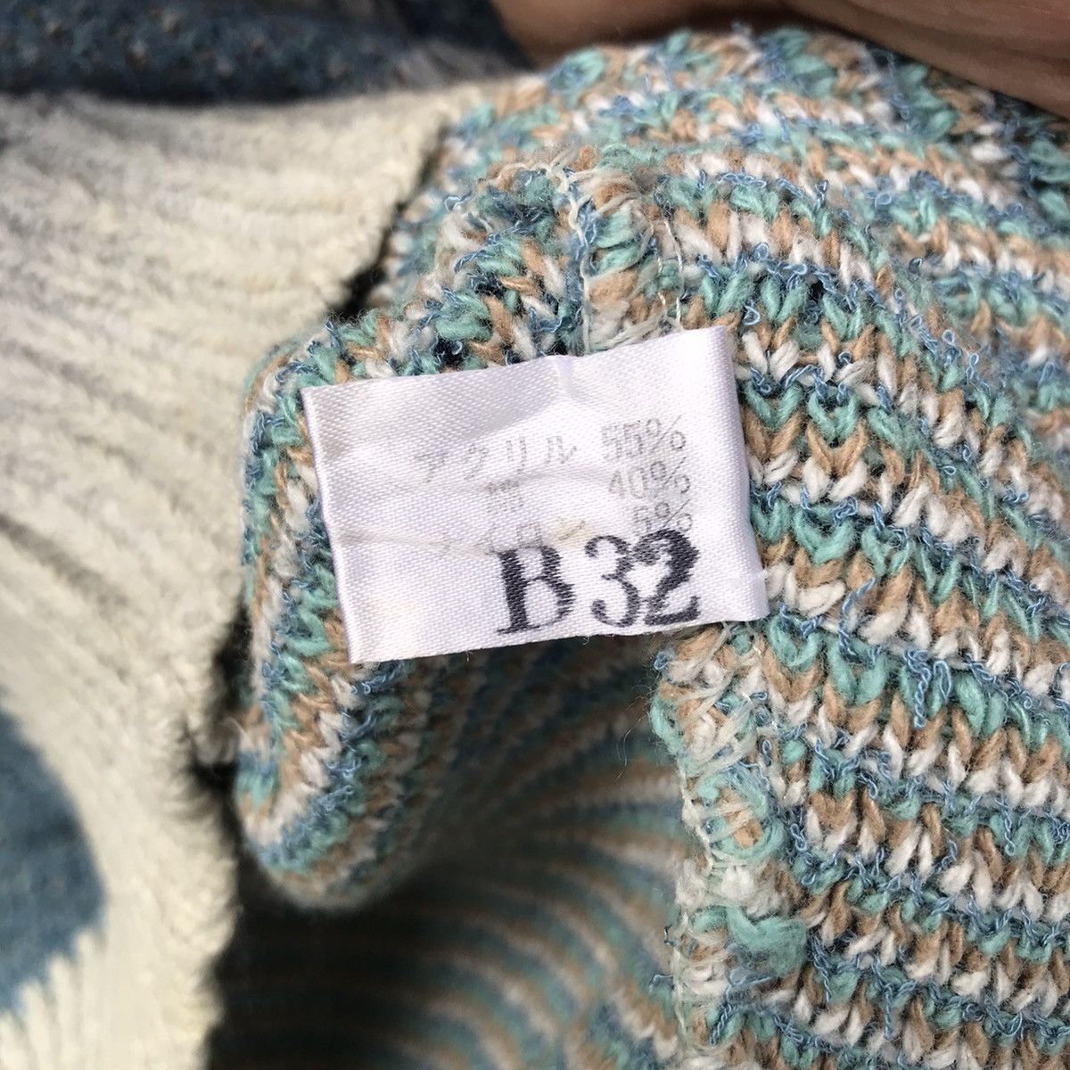 Japanese Brand Vintage Mizukerdick Striped Design Knitwear Sweater Size US M / EU 48-50 / 2 - 8 Thumbnail