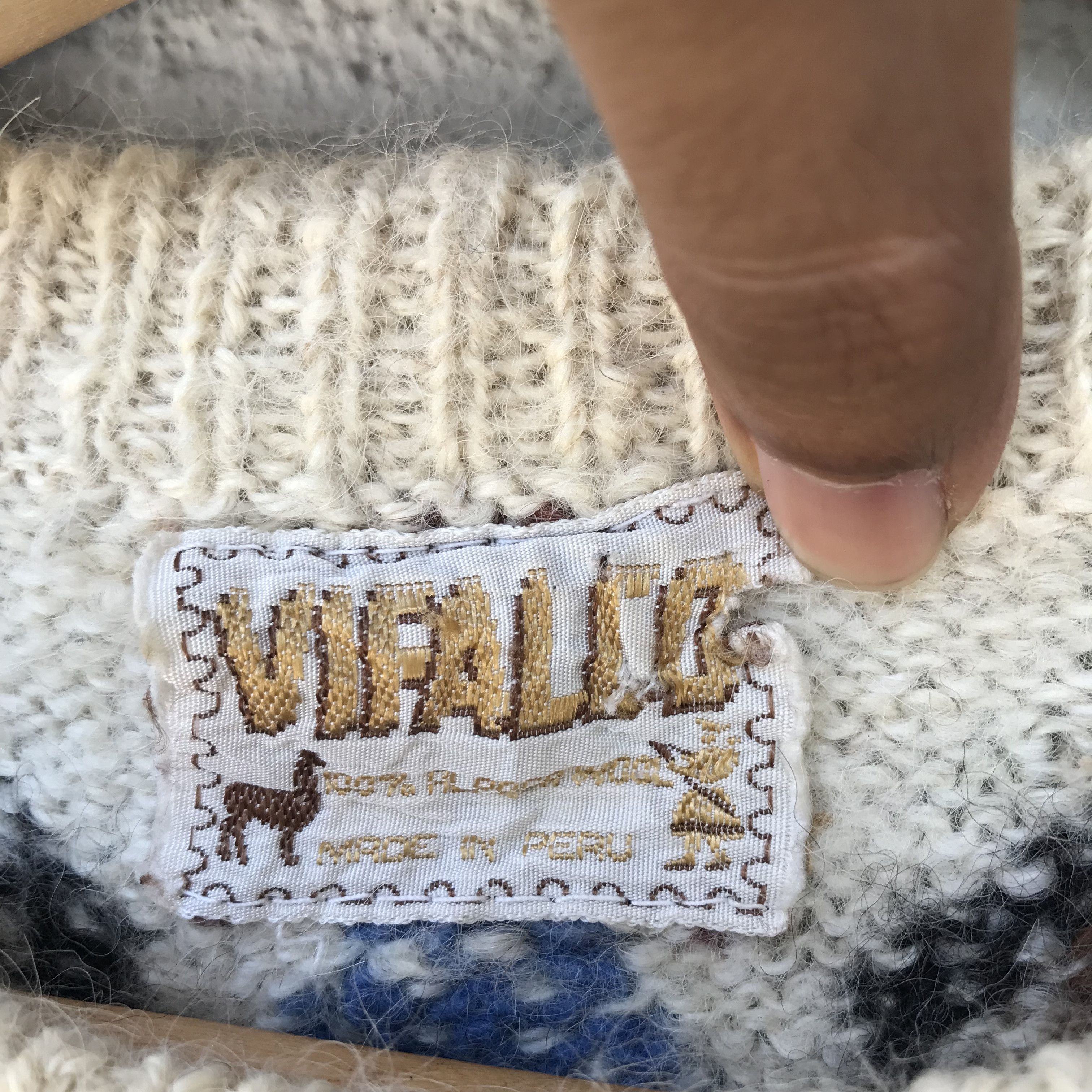 Aran Isles Knitwear Vintage Vifalco Shag Shaggy Fullprint Mohair Knitwear Size US M / EU 48-50 / 2 - 8 Thumbnail